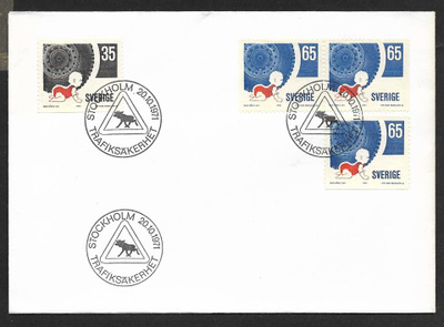 Ruotsi - Trafiksäkerhet FDC 1971 (Fac.738-739)
