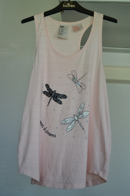 H&M vaaleanpunainen toppi 146/152cm