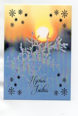 KAUNIS TALVIMAISEMA ...°°HYVÄÄ JOULUA°° -KORTTI / M. Roisko