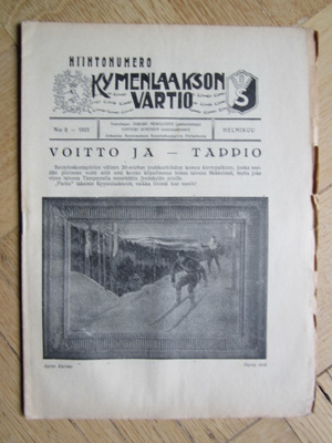 KYMENLAAKSON VARTIO NO 2 1923 SUOJELUSKUNTALEHTI