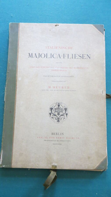 Majolika - laatat kirjakotelo + kuvat 1881