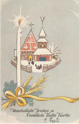 Postikortti, JOULUKORTTI  vanha