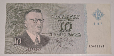 10 Markkaa 1963 Litt. A E5699243