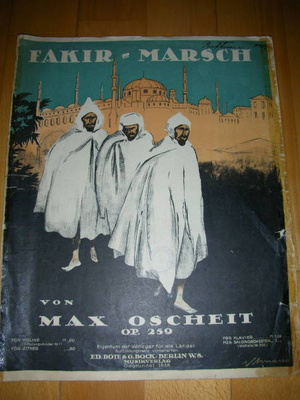 Nuottivihko Fakir-Marsch VANHA!
