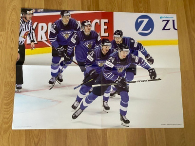 Suomen leijonat juliste ja Jofa Titan tarra