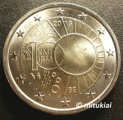 Belgia 2 euro 2013 Meteorologian instituutti 100 v. UNC