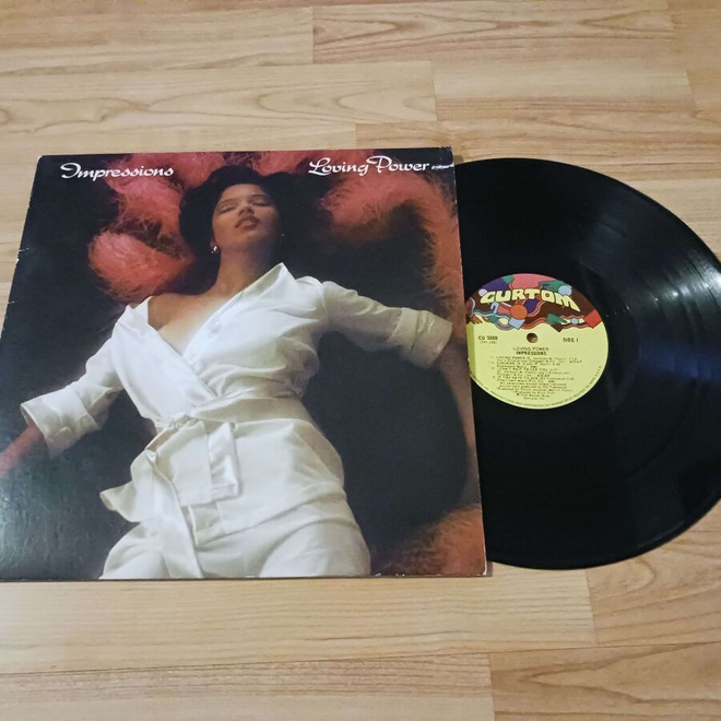 Impressions – Loving Power lp orig 1976 Funk / Soul hieno