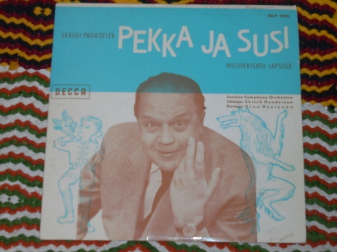 10" EINO HYYRYNEN - Pekka Ja Susi - LP 1960 KOELEVY VG+