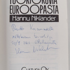 Hannu Niklander : Tuokiokuvia Euroopasta (signeerattu, te... - pikkukuva 3