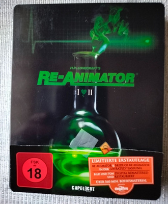 Re-animator 1+2 (limited,steelbook) blu-rayx2
