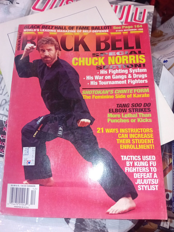 BLACK BELT December 1996 SPECIAL CHUCK NORRIS SECTION