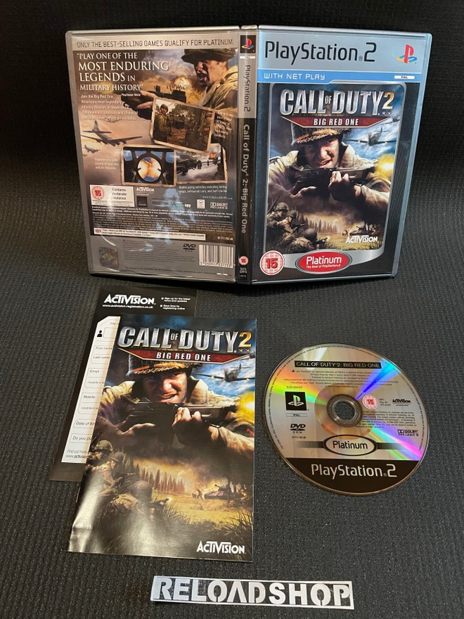 Call Of Duty 2 Big Red One PLATINUM PS2 - CIB