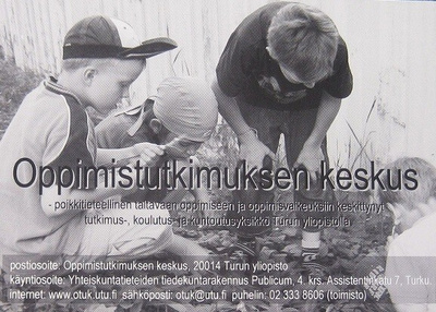 Lapset oppivat postikortti