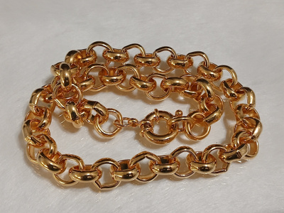 21k kullattu Kanadalainen papu kaulakoru Gold plated