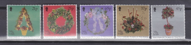 Isle of Man  2001 Mi 949-953  joulusarja