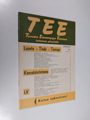 Tee 1973 : 7 : terveiden elämäntapojen edistämistoiminnan...