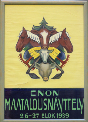 Eino J. Härkönen – Enon maatalousnäyttelyn juliste 1939