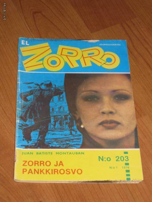 EL ZORRO Nro 203, 1 / 1976, Zorro ja pankkirosvo