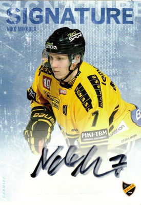 2016-17 Cardset NIKO MIKKOLA KalPa Signature nimmari
