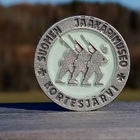 Suomen Jääkärimuseo merkki. Halkaisija - 24 mm. Hyväkuntoine - pikkukuva 2