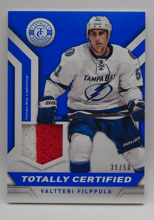 2013-14 Certified materials Blue prime Valtteri Filppula /50