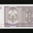 Bosnia Herzegovina 100 000 Dinara 1993, P141 UNC - pikkukuva 2