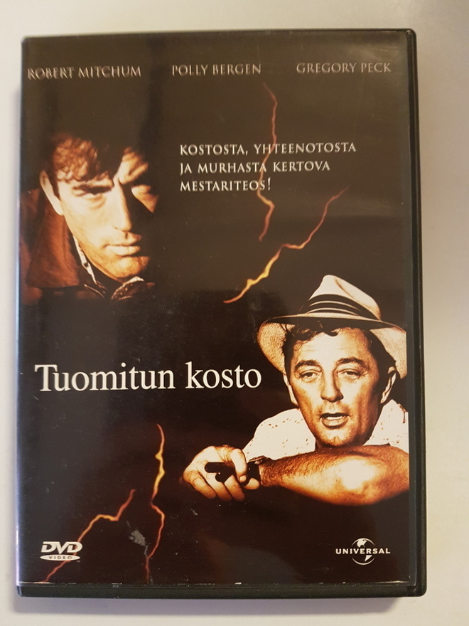 Tuomitun Kosto - Cape Fear (1961), Suomijulkaisu, DVD