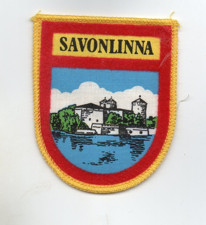 Savonlinna: Matkailu /hihamerkki  (kangasta)