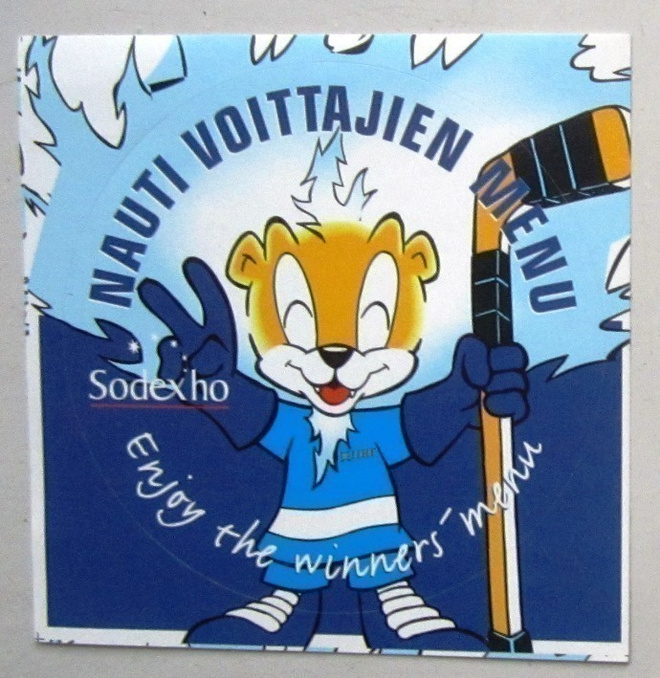 JÄÄKIEKKO Sodexho pyöreä tarra
