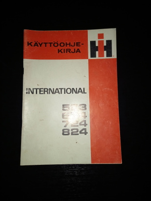 Käyttöohjekirja International 523, 624,724,824