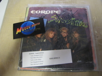 EUROPE - SUPERSTITIOUS 7'' KOKO BÄNDIN NIMMAREILLA