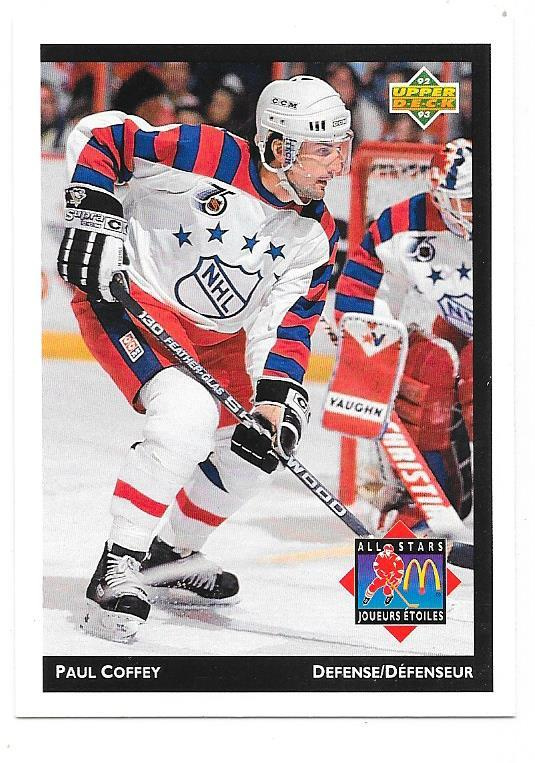 92-93 McDonalds UD All-Stars #McD17 Paul Coffey Pittsburgh