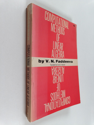 V. N. Faddeeva : Computational methods of linear algebra