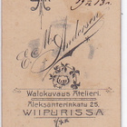 VANHA CDV Valokuva Venäjä Upseeri UPEAT Merkit Viipuri 1900- - pikkukuva 2