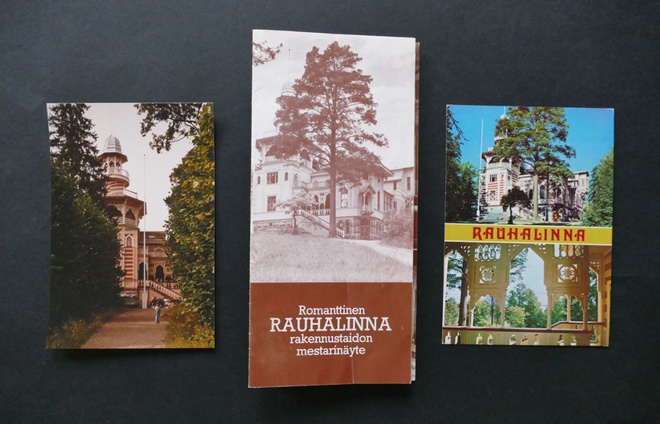 Rauhalinna -esite, valokuva ja postikortti