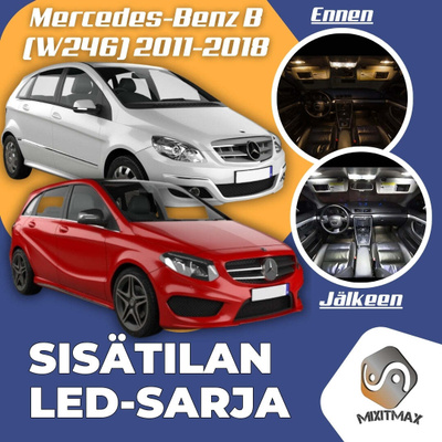 Mercedes-Benz B (W246) Sisätilan LED-sarja 15-os