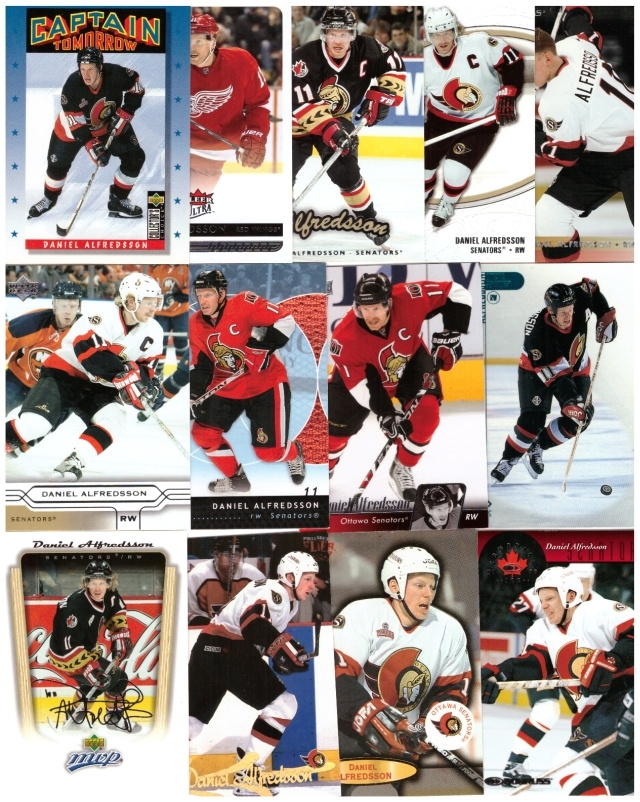13 x DANIEL ALFREDSSON Ottawa Senators