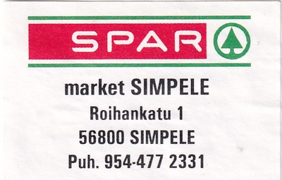 Järvelä, market Kärki , SPAR  b547