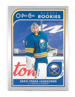 2021-22 O-Pee-Chee Glossy Rookie Silver Ukko-Pekka Luukkonen