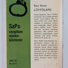 Rex Stout : Löytölapsi - pikkukuva 2