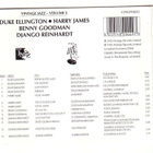 cd, Vintage Jazz. Vol 2: Benny Goodman, Django Reinhardt - pikkukuva 2