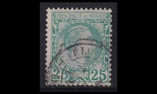 Monaco 6 o Prinssi Charles III 25 C (1885)