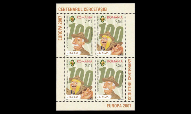 Romania 6190-1BL396_II ** Europa partio (2007)
