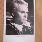 Vintage valokuvakortti - Laurence Olivier - pikkukuva 1