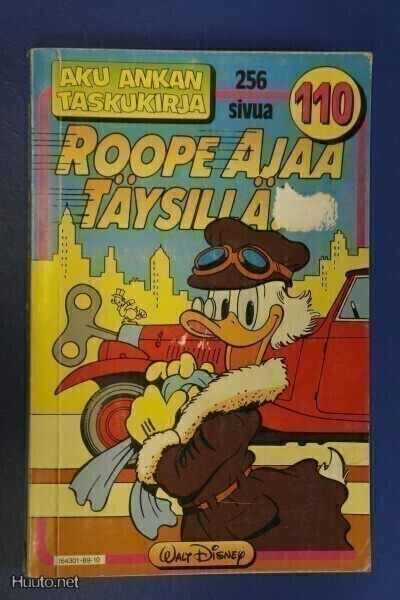 Aku Ankan taskukirja N:o 110. Roope ajaa täysillä