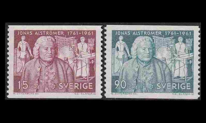 Ruotsi 473-4 ** Liikemies Jonas Alströmer (1961)