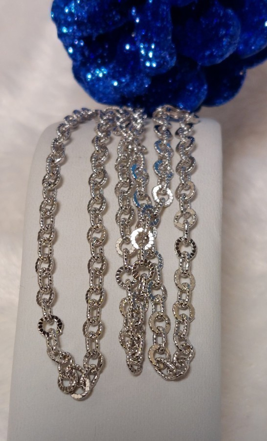 Uusi. 925 hopeinen näyttävä kuvio hopeaketju 40cm. IceSilver