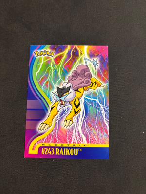 #243 Raikou Pokemon Topps Johto