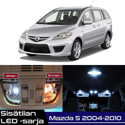 Mazda 5 (MK2) Sisätilan LED-sarja 7-osainen