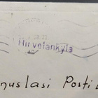 Pp-leima HIRVELÄNKYLÄ / Kouvola kirjeellä 1958 - pikkukuva 2